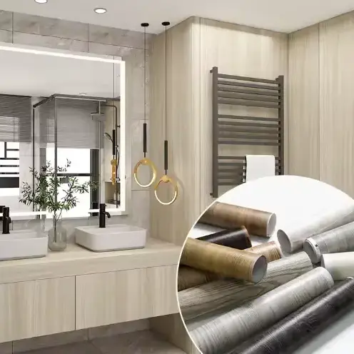 Здымная плёнка з драўлянай збожжам з ПВХ